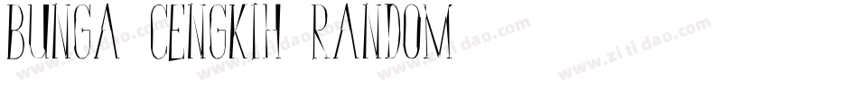 Bunga Cengkih Random字体转换